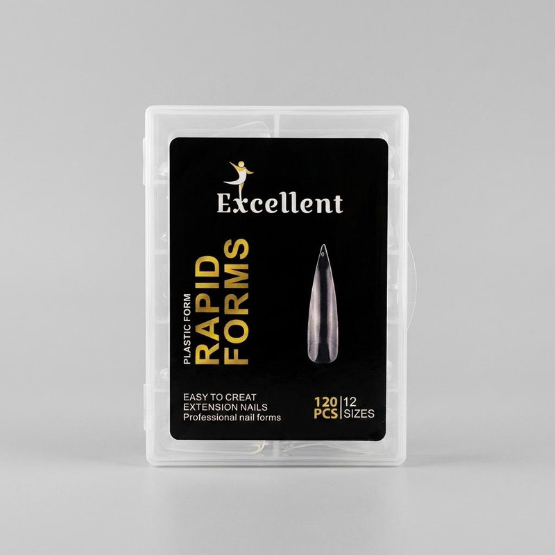 قالب کاشت ناخن اکسلنت مدل RAPID FORMS بسته 120 عددی