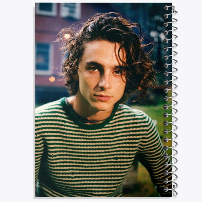 دفتر ژورنال نویسی 50 برگ خندالو مدل نقطه ای طرح تیموتی شالامی Timothée Chalamet کد 19296
