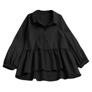 شومیز زنانه مدل عروسکی رنگ مشکی 