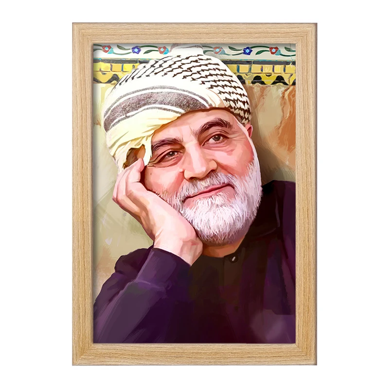 تابلو خندالو مدل سردار قاسم سلیمانی  کد 12598