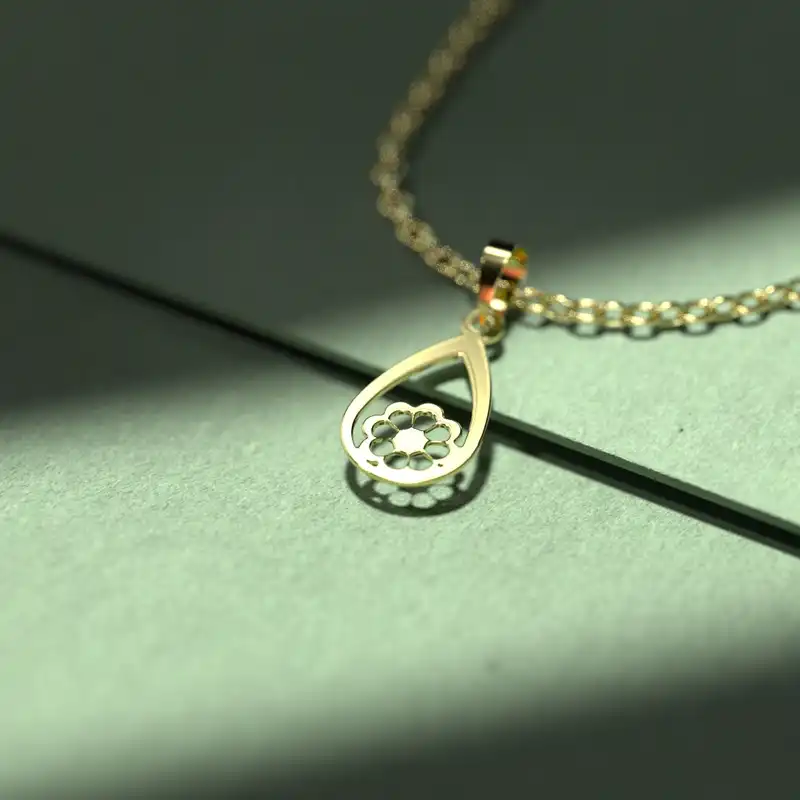 گردنبند طلا 18 عیار زنانه مدوپد مدل هندسی کد II2-1-1192