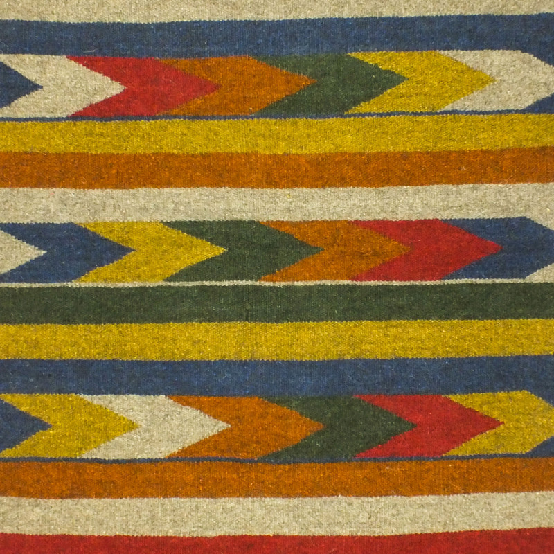 گلیم دستبافت یک و نیم متری مدل ذرنیم کد J1411