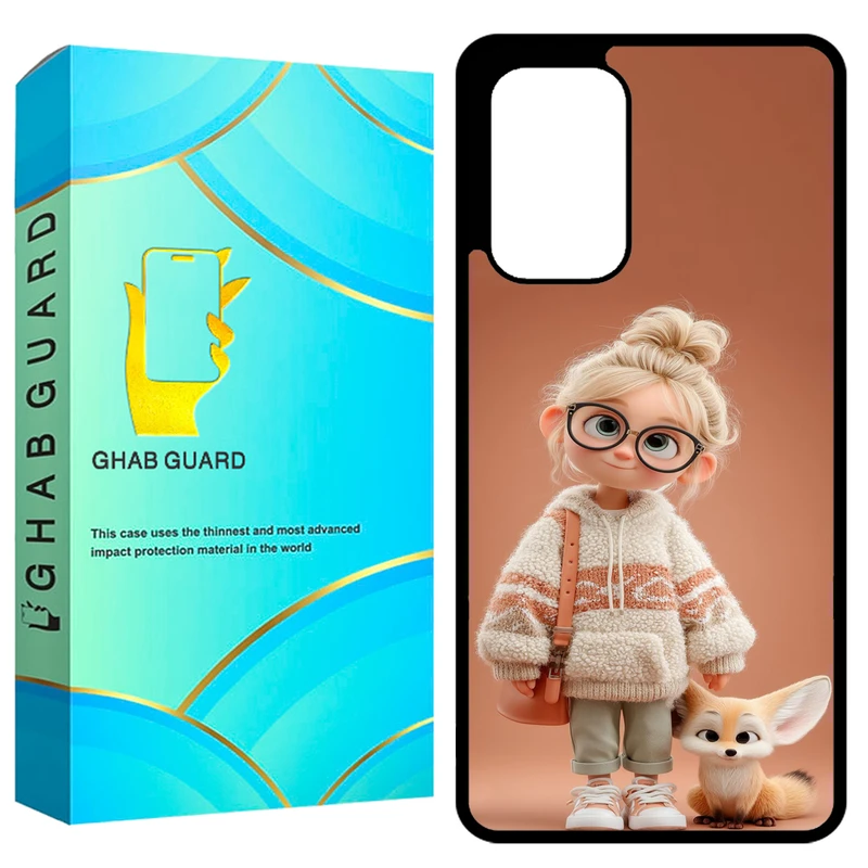 کاور قاب گارد طرح دختر و روباه مدل GCHPA53 مناسب برای گوشی موبایل سامسونگ Galaxy A53 5G