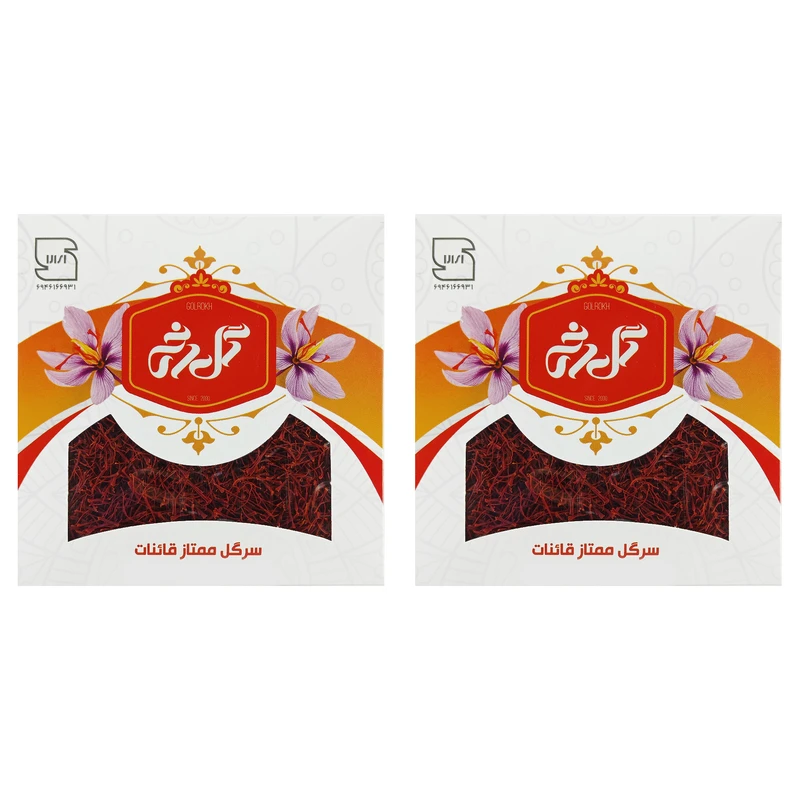 زعفران درجه یک گل رخ - 4.608 گرم مجموعه 2 عددی