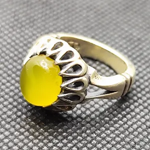 انگشتر نقره مردانه مدل شرف الشمس کد 266