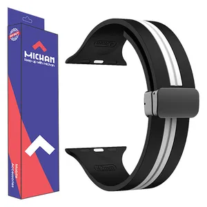 بند میچان مدل Magnetic-2CC مناسب برای اپل واچ سری 1/2/3/4/5/6/7/8/9/10/SE/ULTRA سایز 44/45/46/49 میلی متری