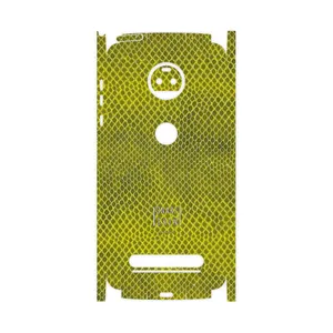 MAHOOT Yellow Snake Skin-FullSkin Cover Sticker for Motorola Moto Z2 Force