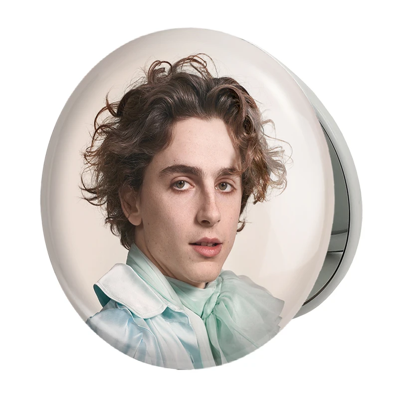 آینه جیبی خندالو طرح تیموتی شالامی Timothée Chalamet مدل تاشو کد 19283 
