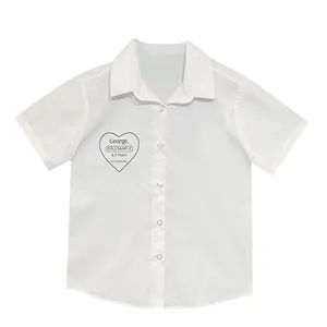 شومیز آستین کوتاه یقه برگردان دخترانه مدل 1817