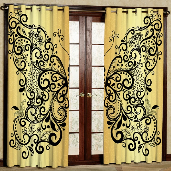 پرده مدل مخمل پانچی کد 6579 سایز 280x140 سانتی متر