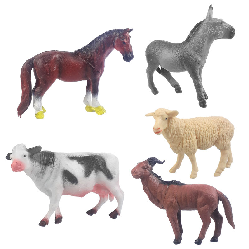 فیگور مدل حیوانات اهلی مزرعه Farm Animals کد 291 بسته 5 عددی