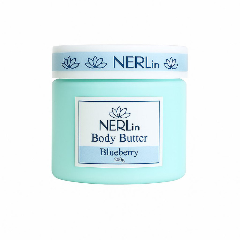 کره بدن نرلین مدل blueberry مناسب برای انواع پوست حجم 250 میلی لیتر
