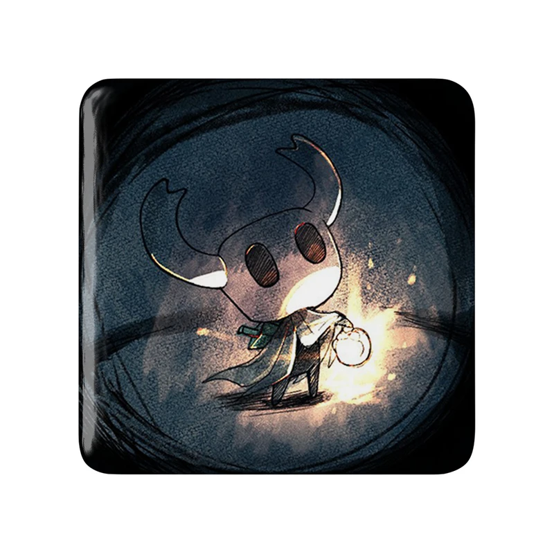 مگنت خندالو طرح بازی هالو نایت (Hollow Knight) مدل مربعی کد 32988