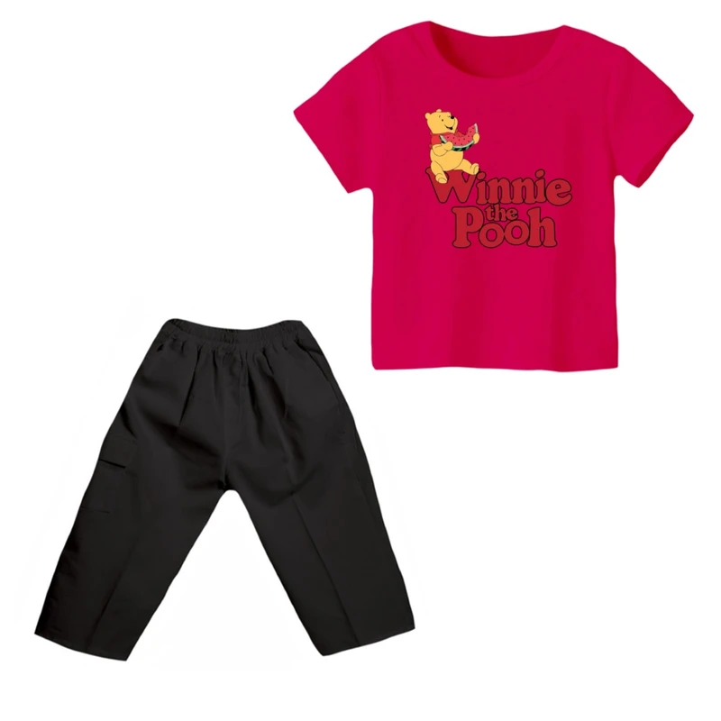 ست تی شرت و شلوارک پسرانه مدل پو کد 6