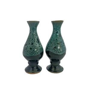 گلدان دکوری مدل رومیزی کد 1 مجموعه دو عددی