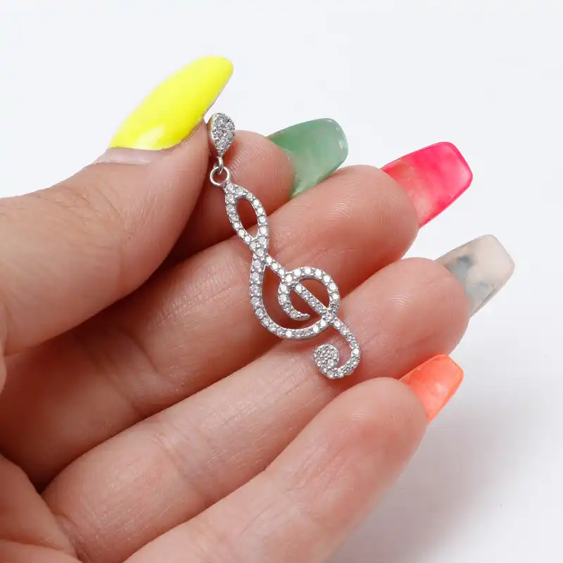 آویز گردنبند نقره زنانه مدل GTA-354