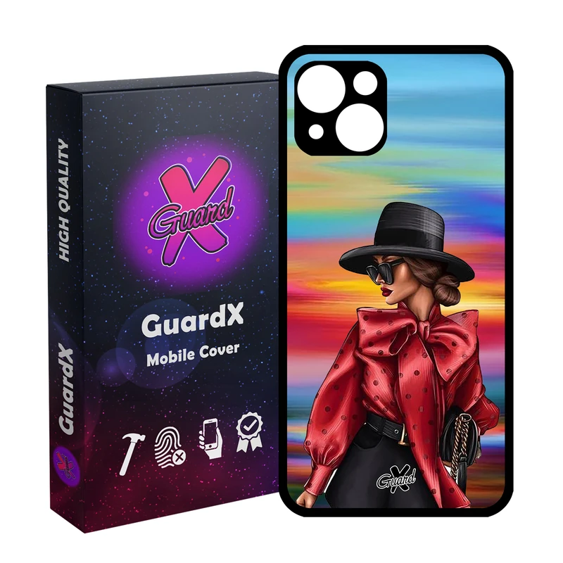 کاور گارد ایکس طرح Girl مدل Glass10086 مناسب برای گوشی موبایل اپل iPhone 13
