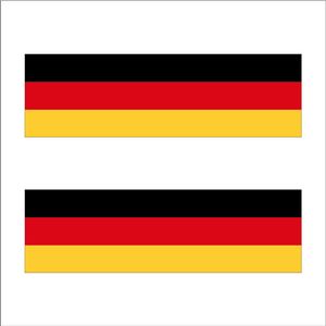 نقد و بررسی برچسب پارکابی خودرو طرح پرچم آلمان کد GE2 بسته 2 عددی توسط خریداران