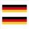برچسب پارکابی خودرو طرح پرچم آلمان کد GE2 بسته 2 عددی