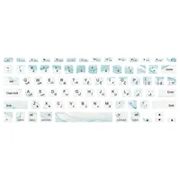  برچسب حروف کیبورد طرح 132 marble مناسب برای مک بوک پرو 13 اینچ  2009-2012