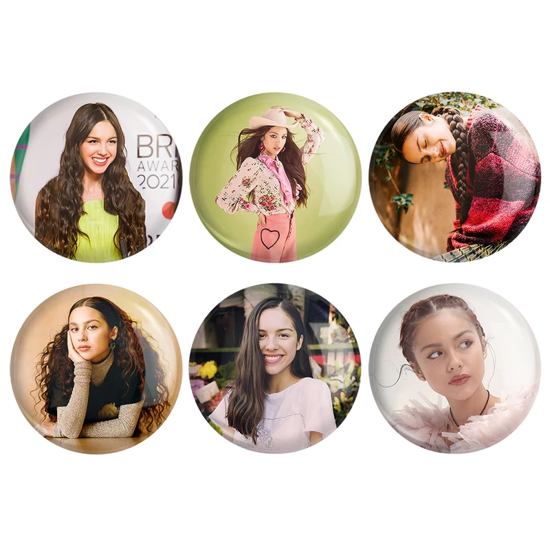  مگنت خندالو طرح اولیویا رودریگو Olivia Rodrigo کد 1107B مجموعه 6 عددی