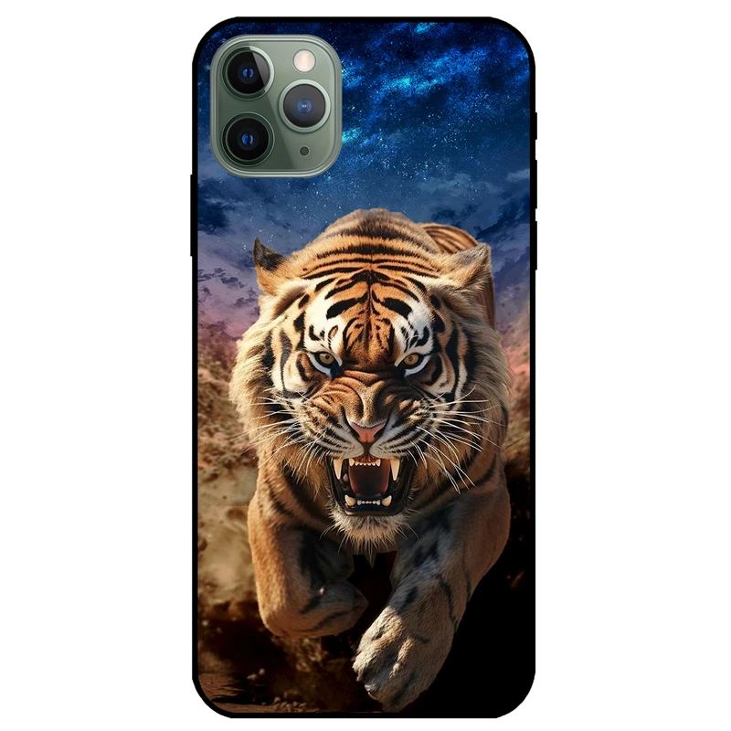 کاور مگافون طرح ببر مدل 7454 مناسب برای گوشی موبایل اپل iPhone 11 Pro Max