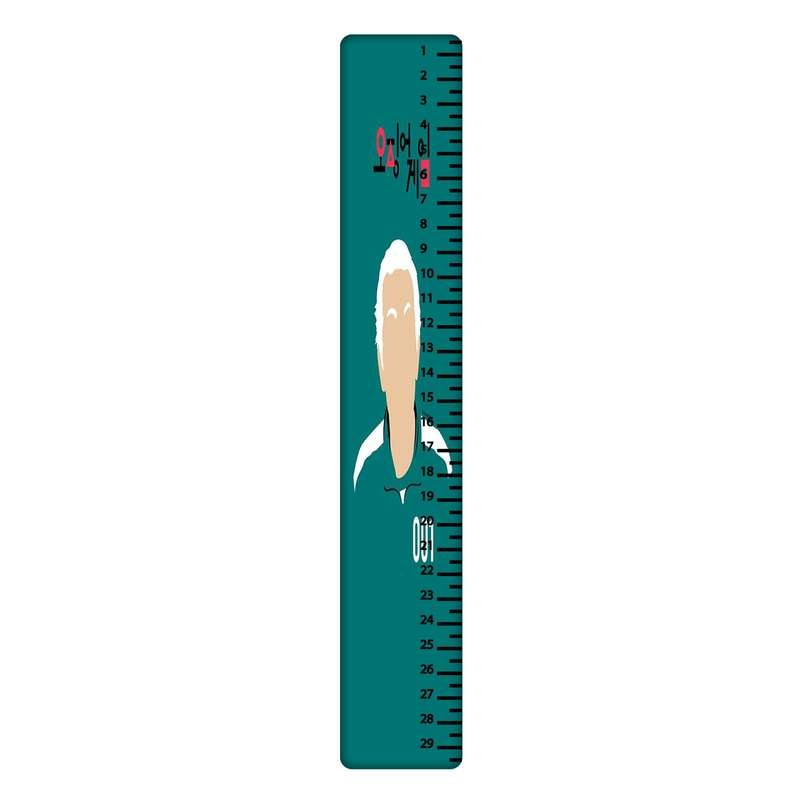 خط کش 30 سانتی متر طرح Squid Game کد 2206