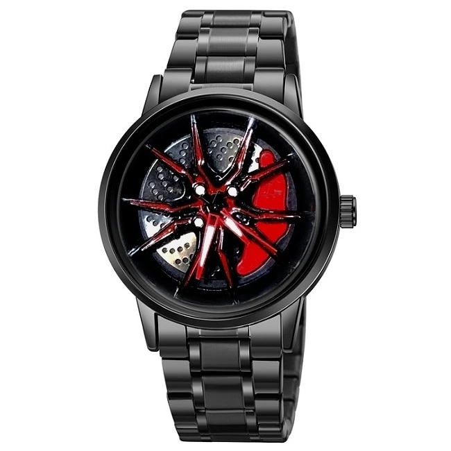 ساعت مچی عقربه‌ای کوارتز مردانه مدل رینگ چرخان کد E27