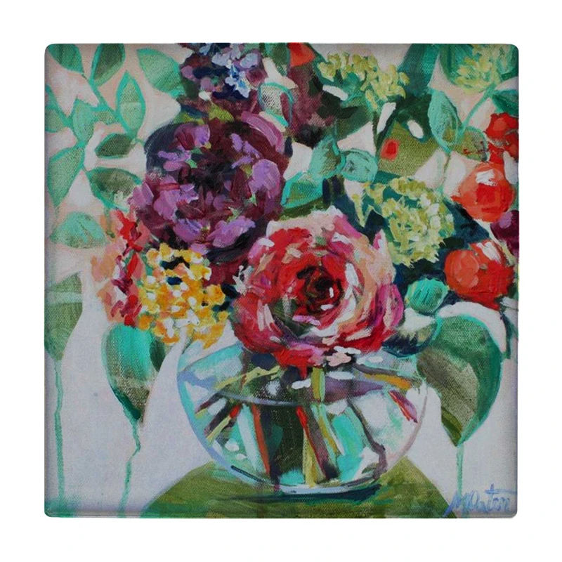 زیر لیوانی طرح گلدان گل کد    3239145_408