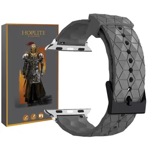 بند هاپلایت مدل Rhombus Silver HL مناسب برای اپل واچ سری Se/1/2/3/4/5/6/7/8/9 سایز 42/44/45 میلیمتری