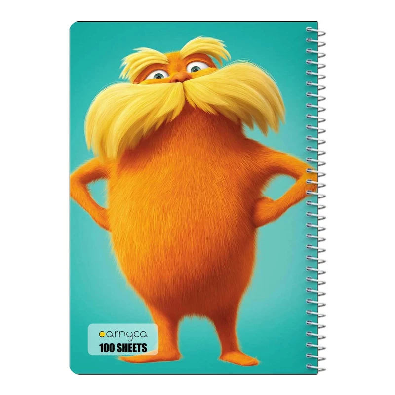 دفتر مشق 100 برگ سیمی کارنیکا طرح لوراکس The Lorax کد 72487