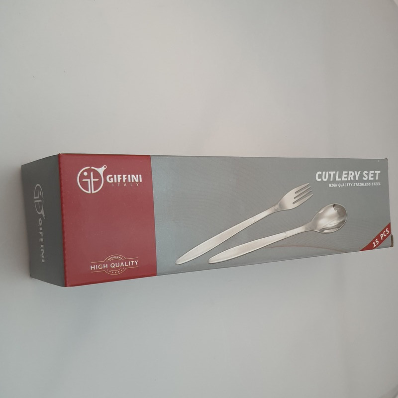 سرویس قاشق و چنگال 15 پارچه جی فی نی مدل 04