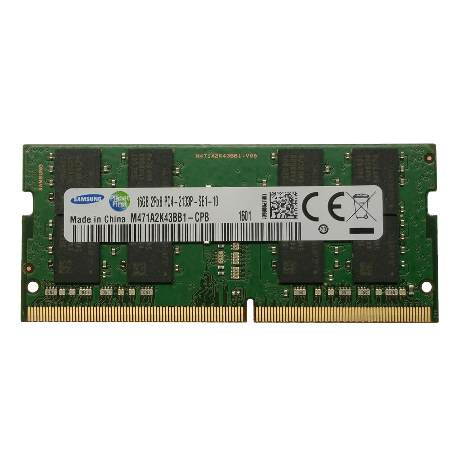 رم لپ تاپ DDR4 تک کاناله 2133 مگاهرتز CL11 سامسونگ مدل PC4-17000 ظرفیت 16 گیگابایت