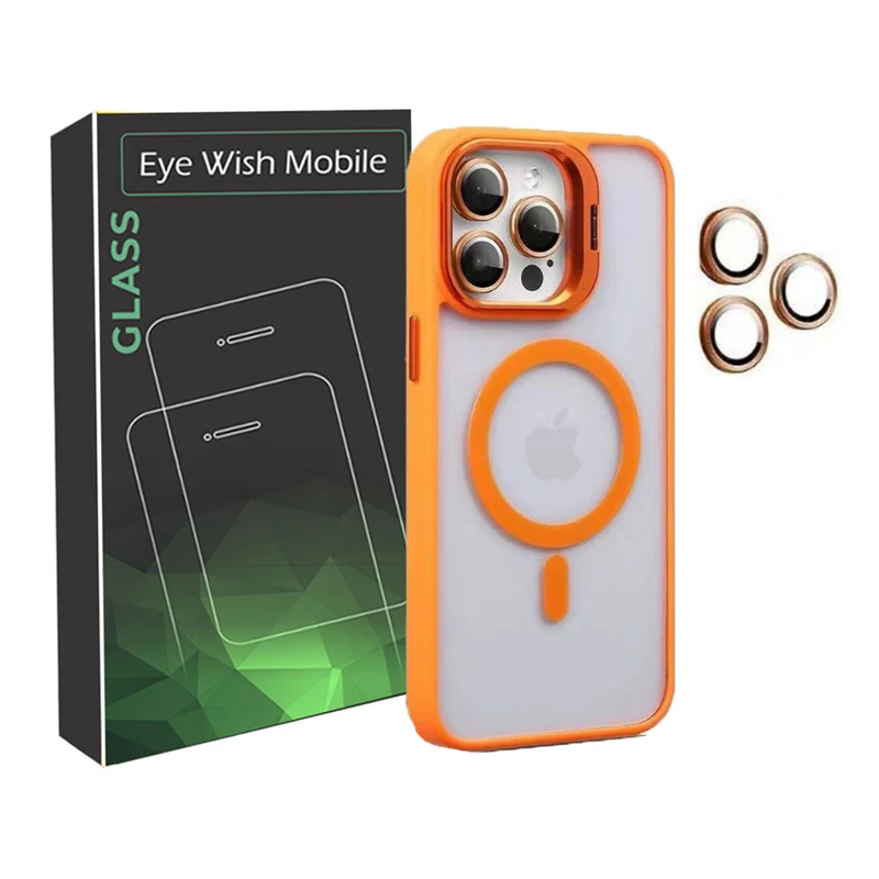 کاور آی ویش مدل case pro مناسب برای گوشی موبایل اپل iPhone 13 pro max به همراه محافظ لنز
