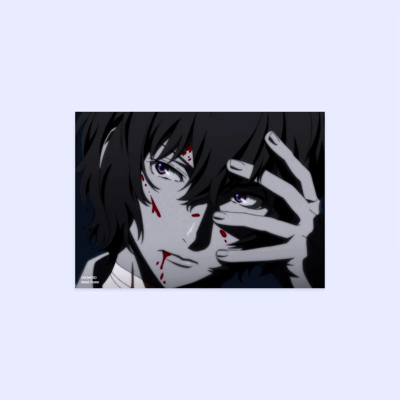 پوستر هومرو مدل فلزی طرح انیمه سگ های ولگرد بانگو کد PS1082