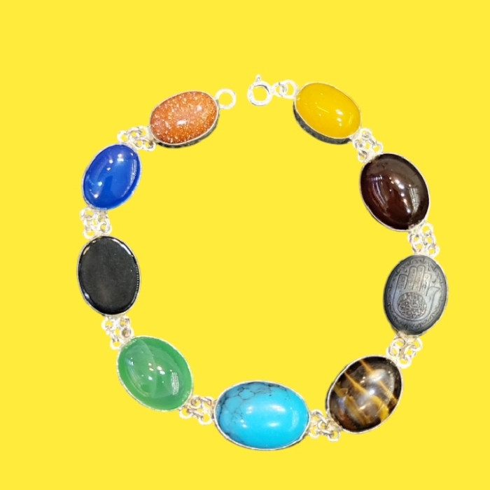 دستبند نقره زنانه مدل 9 کد 3000 دستبند نقره زنانه مدل 9 کد 3000