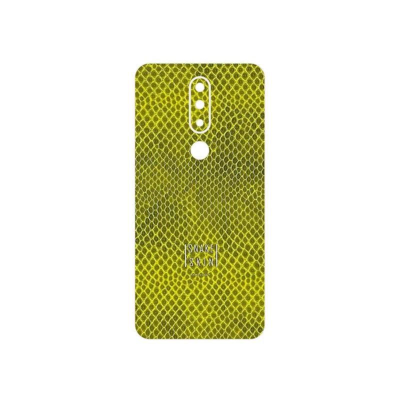 برچسب پوششی ماهوت مدل Yellow Snake Skin مناسب برای گوشی موبایل نوکیا 5.1 Plus