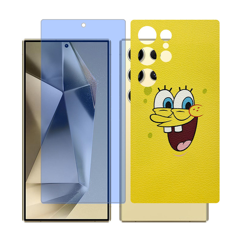 محافظ صفحه نمایش بلو کات گلس مدل Together مناسب برای گوشی موبایل سامسونگ Galaxy S23 Ultra به همراه برچسب پوششی پشت گوشی