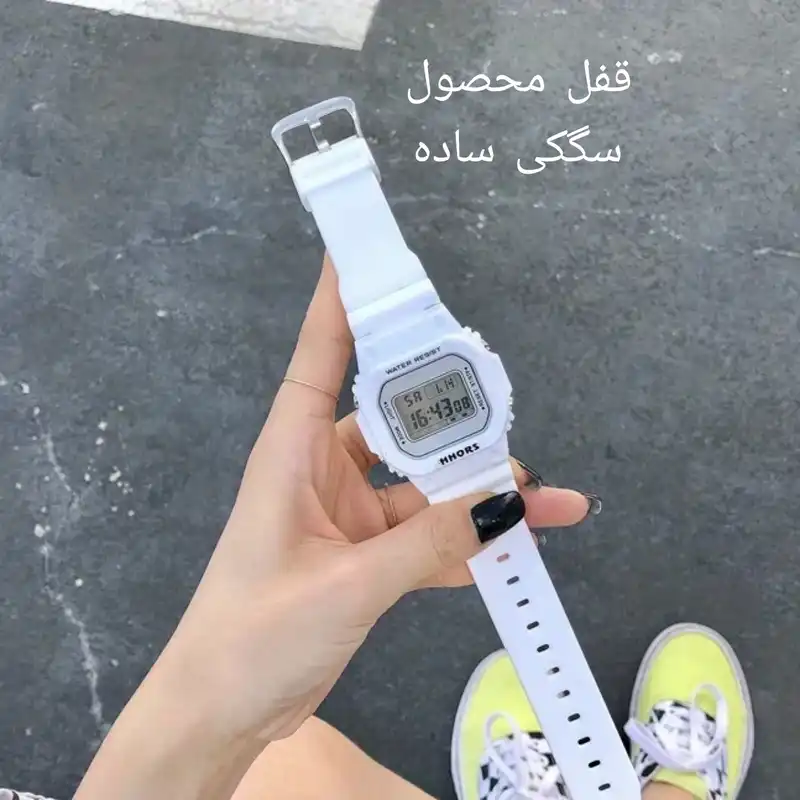 ساعت مچی دیجیتال مدل کرنوگراف بند سیلیکونی کد 4