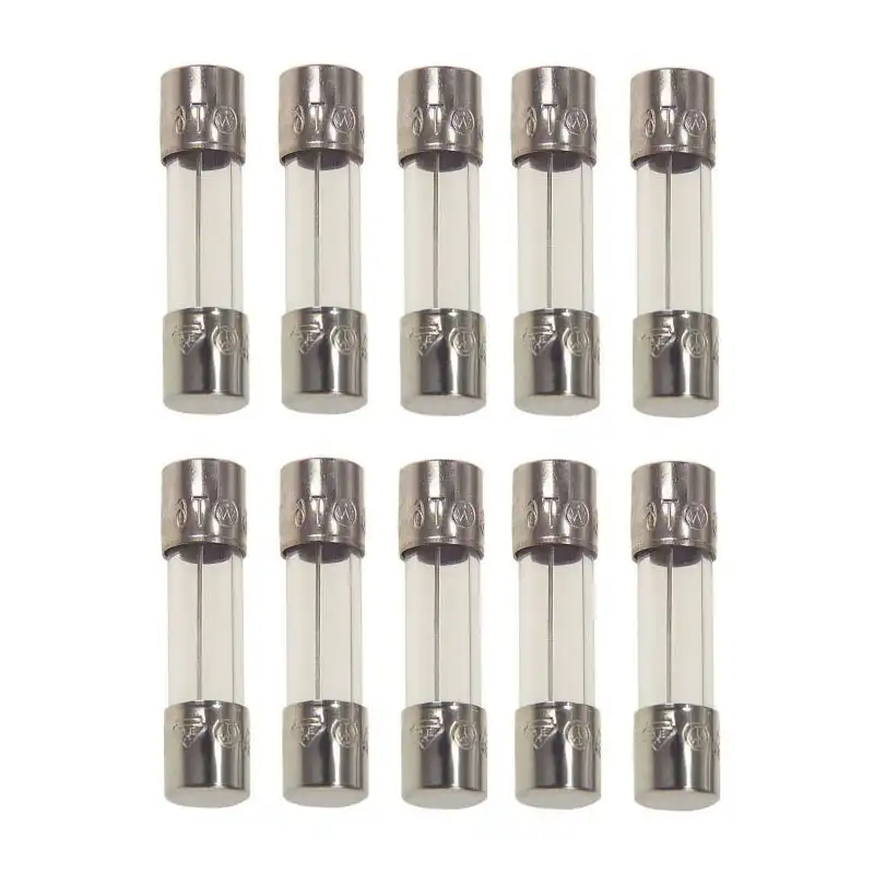 فیوز شیشه ای 0.5 آمپر مدل 2M-250V بسته 10 عددی