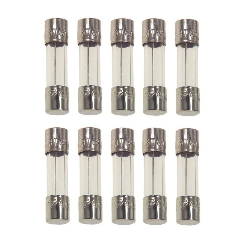 فیوز شیشه ای 25 آمپر مدل 2M-250V بسته 10 عددی