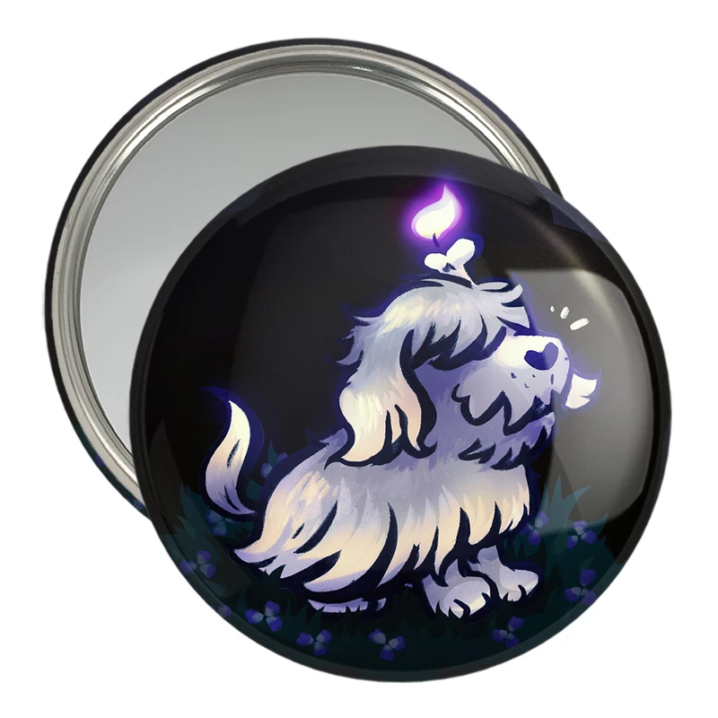 آینه جیبی خندالو مدل سگ حیوانات بامزه  کد 21043