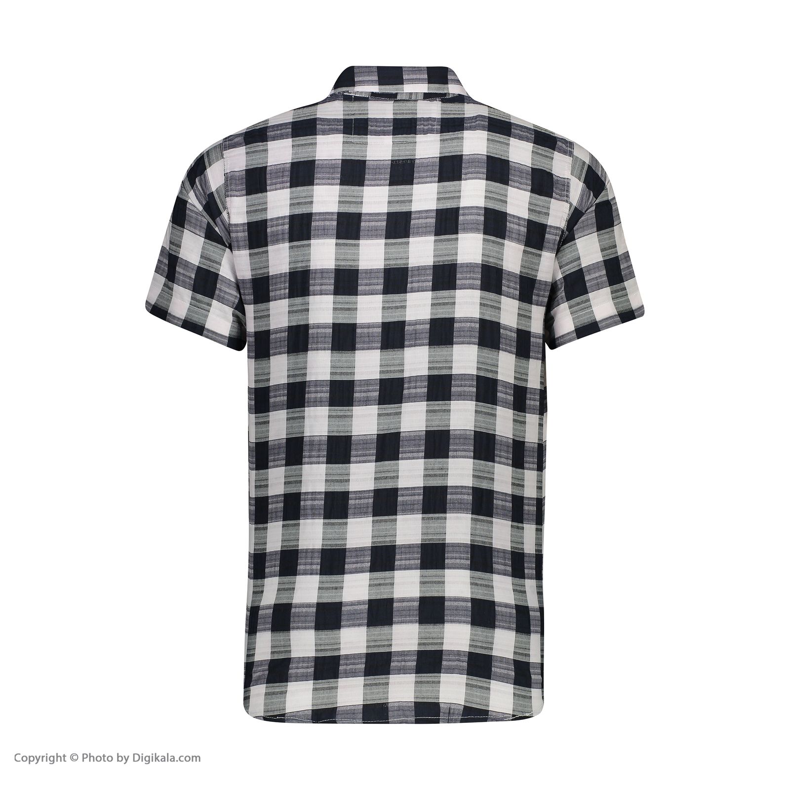 پیراهن آستین کوتاه مردانه نیو نیل مدل PM101-BlackandWhite -  - 4