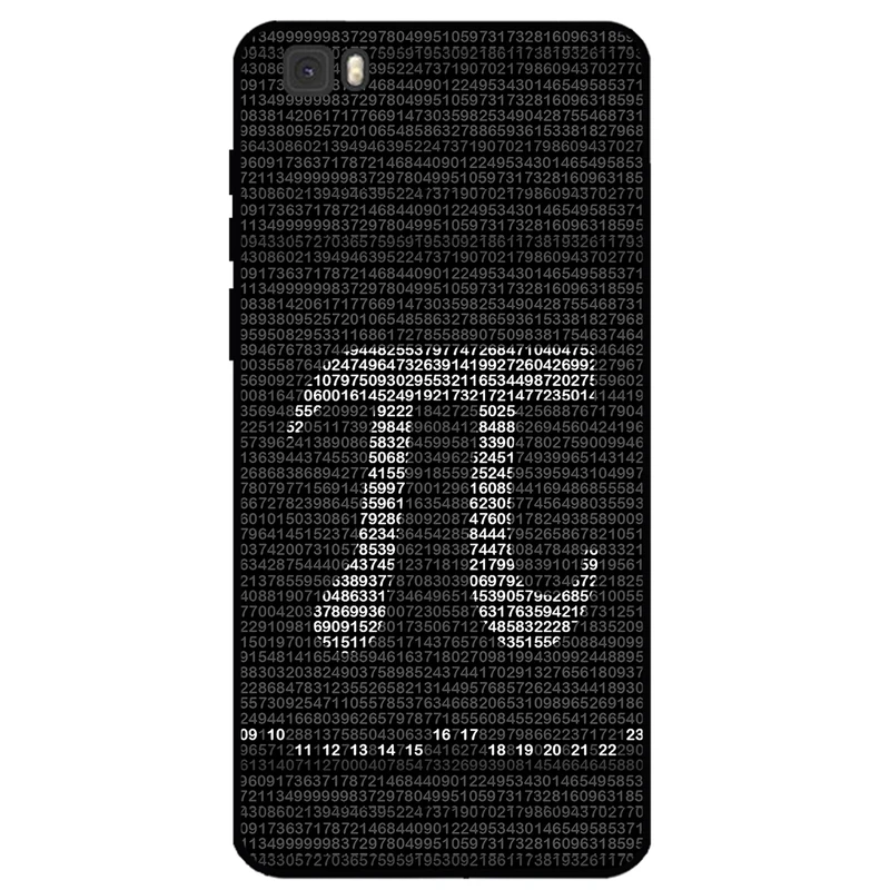 کاور مگافون طرح عدد پی مدل 7240 مناسب برای گوشی موبایل هوآوی P8 Lite 