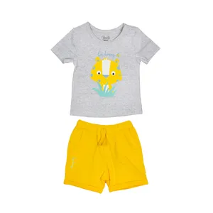 ست تی شرت و شلوارک نوزادی پاپو مدل emanuel