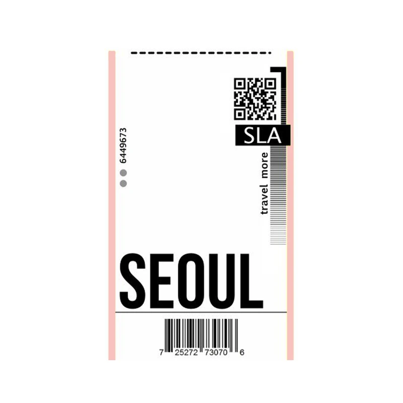  استیکر ویرمان طرح بلیط سئول کد m-400-18 
