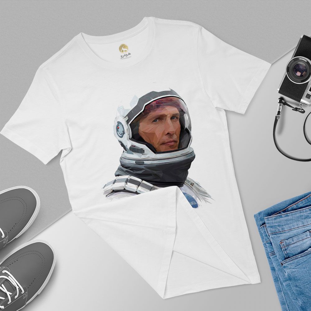 تی شرت آستین کوتاه زنانه هومرو مدل TW327 طرح Interstellar -  - 5