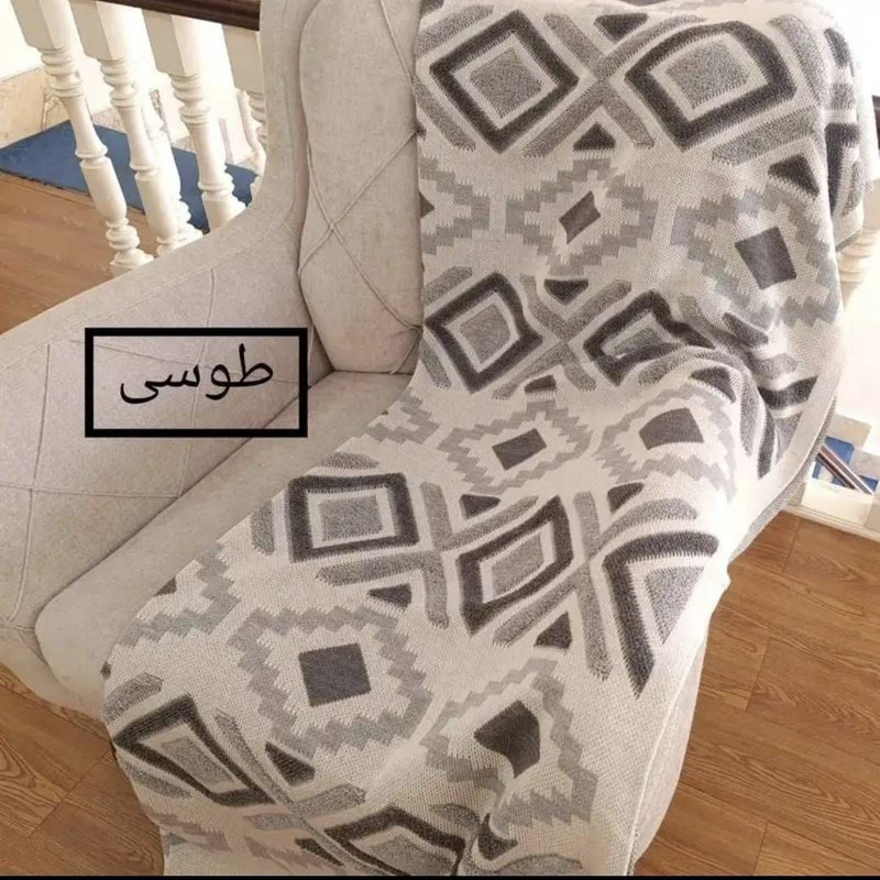 شال مبل و تخت مدل ترک پانچدوزی سایز 290*150 سانتی متر