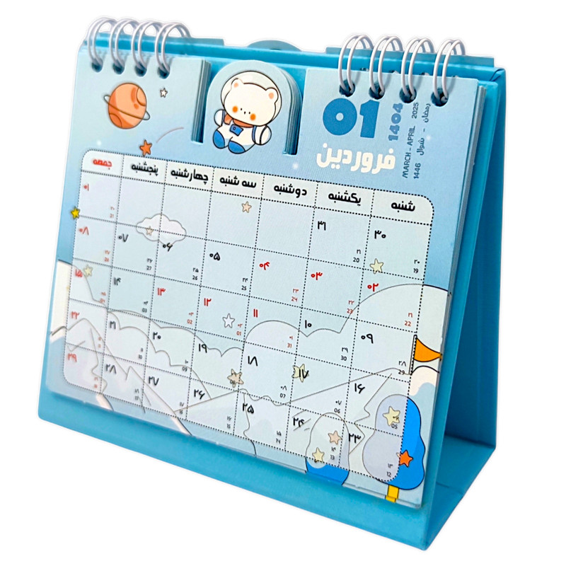 تقویم رومیزی سال 1404 پیتکو مدل فضانورد کد 930