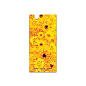 MAHOOT Yellow-Flower Cover Sticker for Sony Xperia T2 Ultra